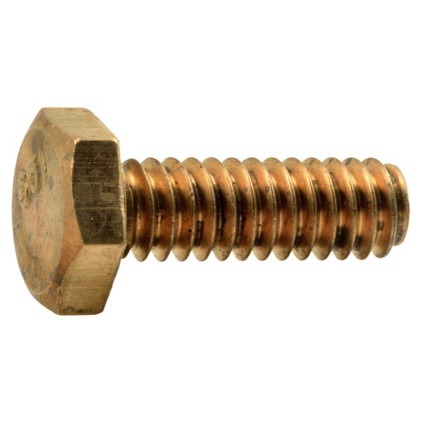 Midwest Fastener Not Graded, 1/4"-20 Hex Head Cap Screw, Plain Silicon Bronze, 3/4 in L, 10 PK 39322 - main